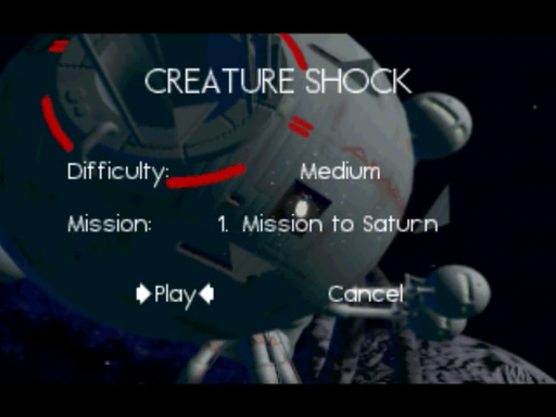 Creature Shock title screen for 3DO